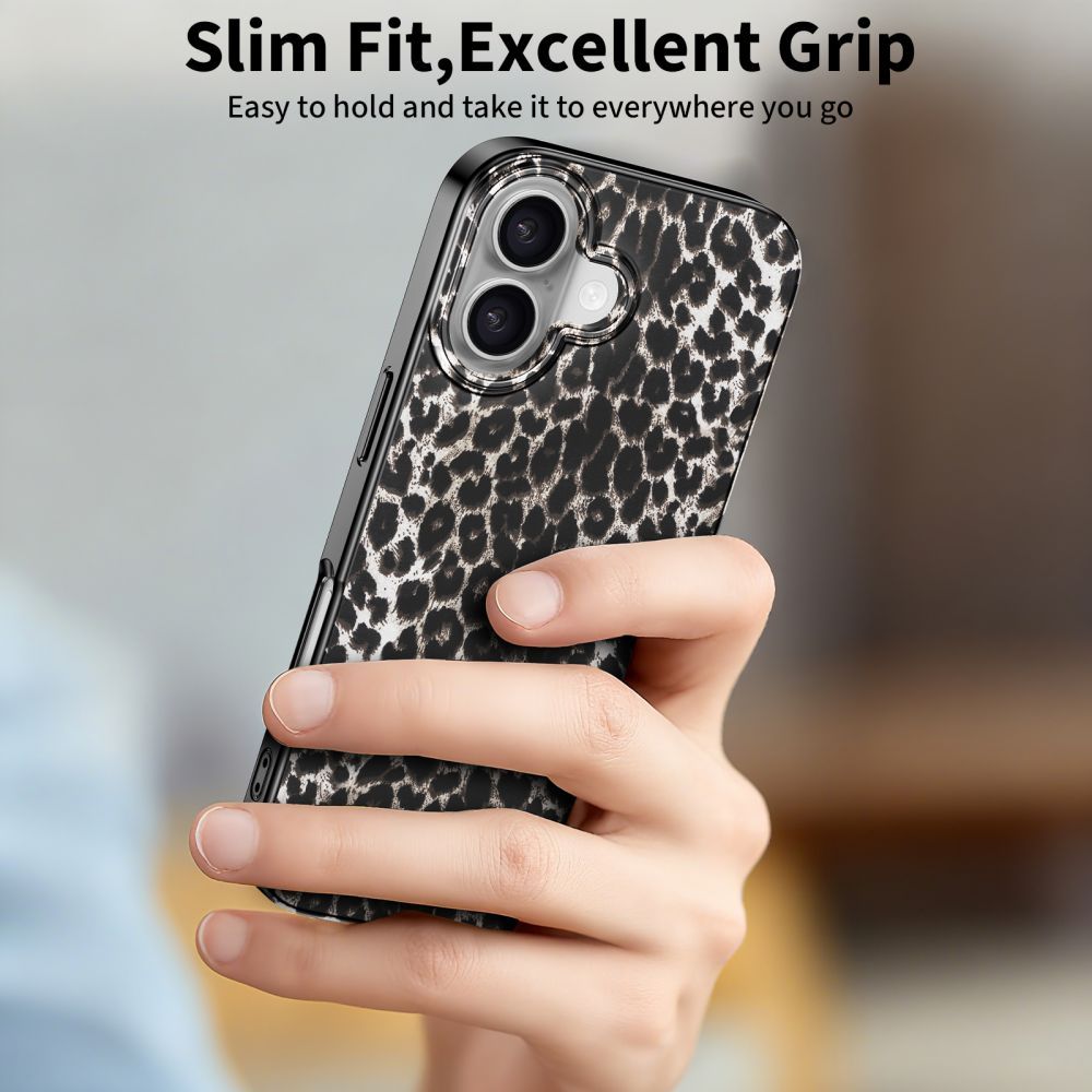 MagSafe hoesje voor Apple iPhone 17, Tech-Protect, Lamano Leopard, Zwart