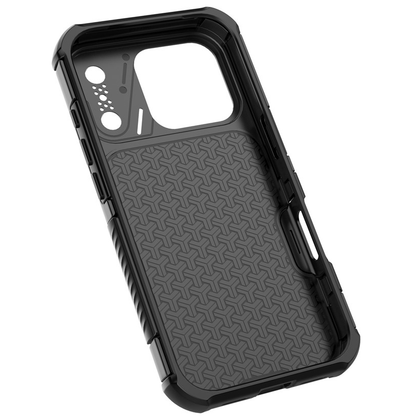 MagSafe-hoesje voor Apple iPhone 18 Pro / 17 Pro, OEM, Carbon en Hoekbescherming, Zwart