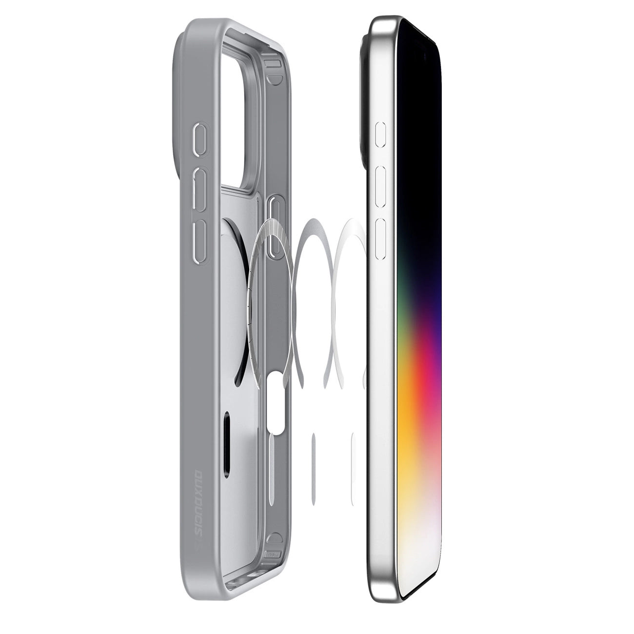 MagSafe hoesje voor Apple iPhone 17 Pro, DUX DUCIS, Yind, Grijs