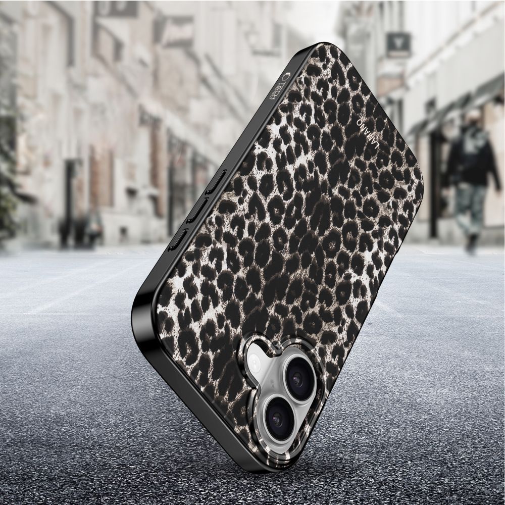 MagSafe hoesje voor Apple iPhone 17, Tech-Protect, Lamano Leopard, Zwart