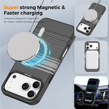 MagSafe-hoesje voor Apple iPhone 17 Pro, OEM, Gradient Rainbow, Zwart