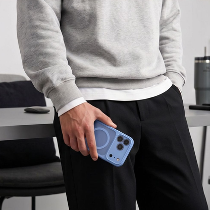 MagSafe-hoesje voor Apple iPhone 18 Pro / 17 Pro, Tech-Protect, BasicMag, Mat Blauw