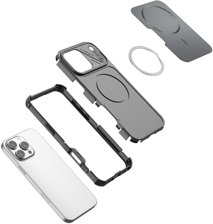 MagSafe-hoesje voor Apple iPhone 18 Pro Max / 17 Pro Max, OEM, Carbon en Hoekbescherming, Paars