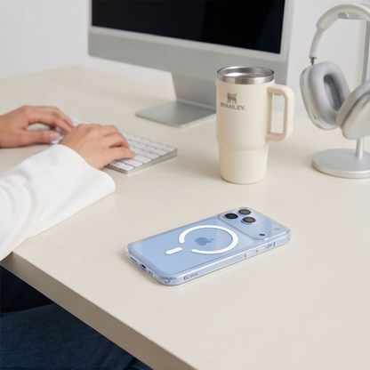 MagSafe-hoesje voor Apple iPhone 18 Pro / 17 Pro, Tech-Protect, Flexair Hybrid, Transparant