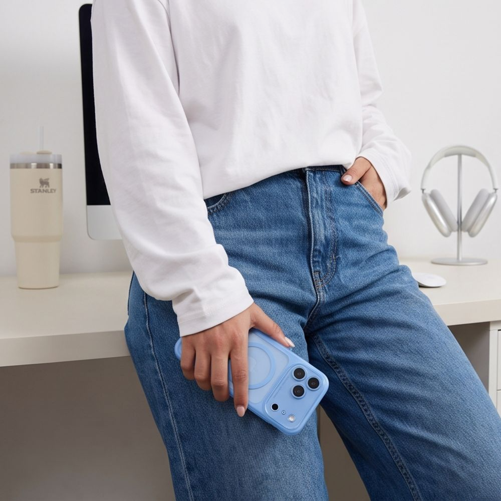 MagSafe-hoesje voor Apple iPhone 18 Pro Max / 17 Pro Max, Tech-Protect, MagPeak CC, Blauw