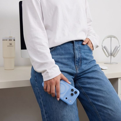 MagSafe-hoesje voor Apple iPhone 18 Pro Max / 17 Pro Max, Tech-Protect, MagPeak CC, Blauw