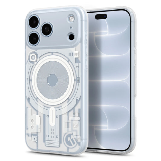 MagSafe-hoesje voor Apple iPhone 18 Pro / 17 Pro, Spigen, C11 Ultra Hybrid MagFit Element, wit ACS12308