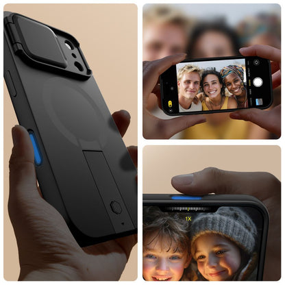 MagSafe hoesje voor Apple iPhone 17 Pro Max, Tech-Protect, Kevlar Aura, Zwart