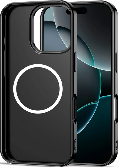 MagSafe hoes voor Apple iPhone 16 Pro, Tech-Protect, Lamano Velvet Night, Zwart