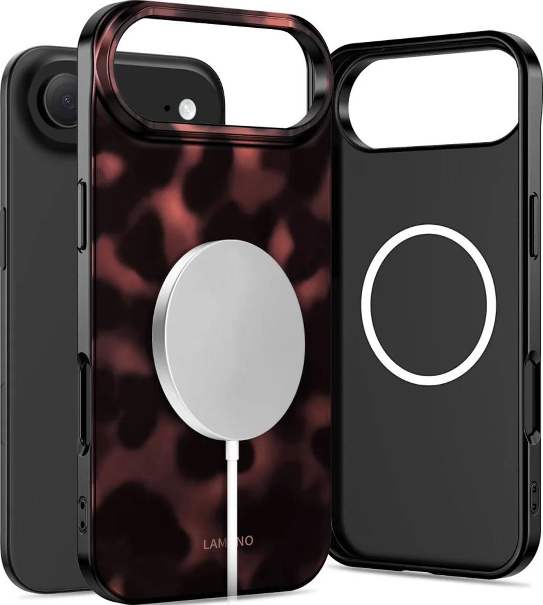 MagSafe hoesje voor Apple iPhone 17 Air, Tech-Protect, Lamano Panther, Zwart