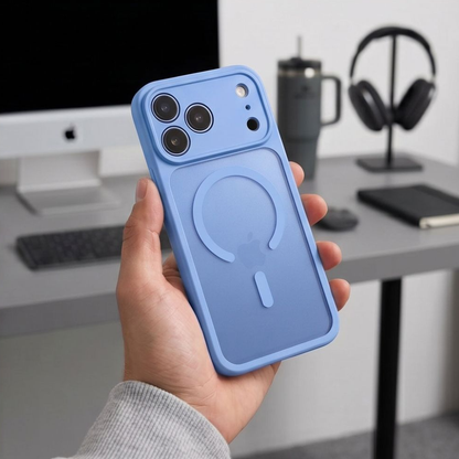 MagSafe-hoesje voor Apple iPhone 18 Pro / 17 Pro, Tech-Protect, BasicMag, Mat Blauw