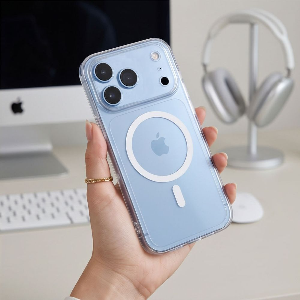 MagSafe-hoesje voor Apple iPhone 18 Pro / 17 Pro, Tech-Protect, Flexair, Transparant