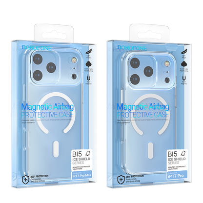 MagSafe-hoesje voor Apple iPhone 17 Pro, Borofone, BI5 Ice Shield, Transparant