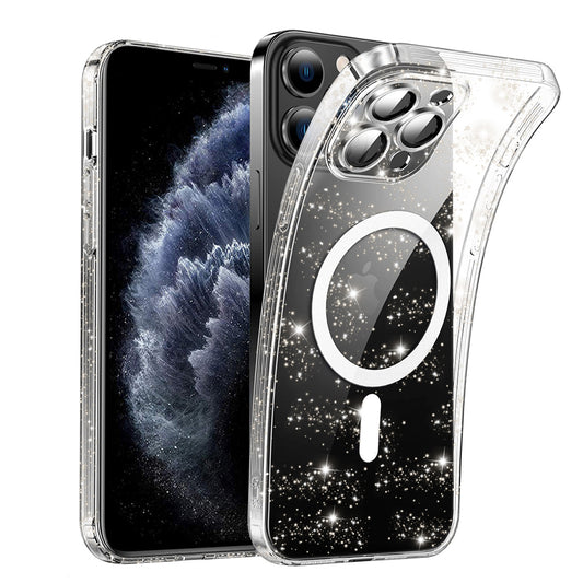 MagSafe-hoesje voor Apple iPhone 11 Pro, Techsuit, SparkleSkin, Transparant