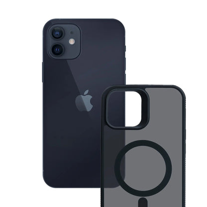 MagSafe-hoesje voor Apple iPhone 12 / 12 Pro, 3MK, Smoke MagCase, Zwart