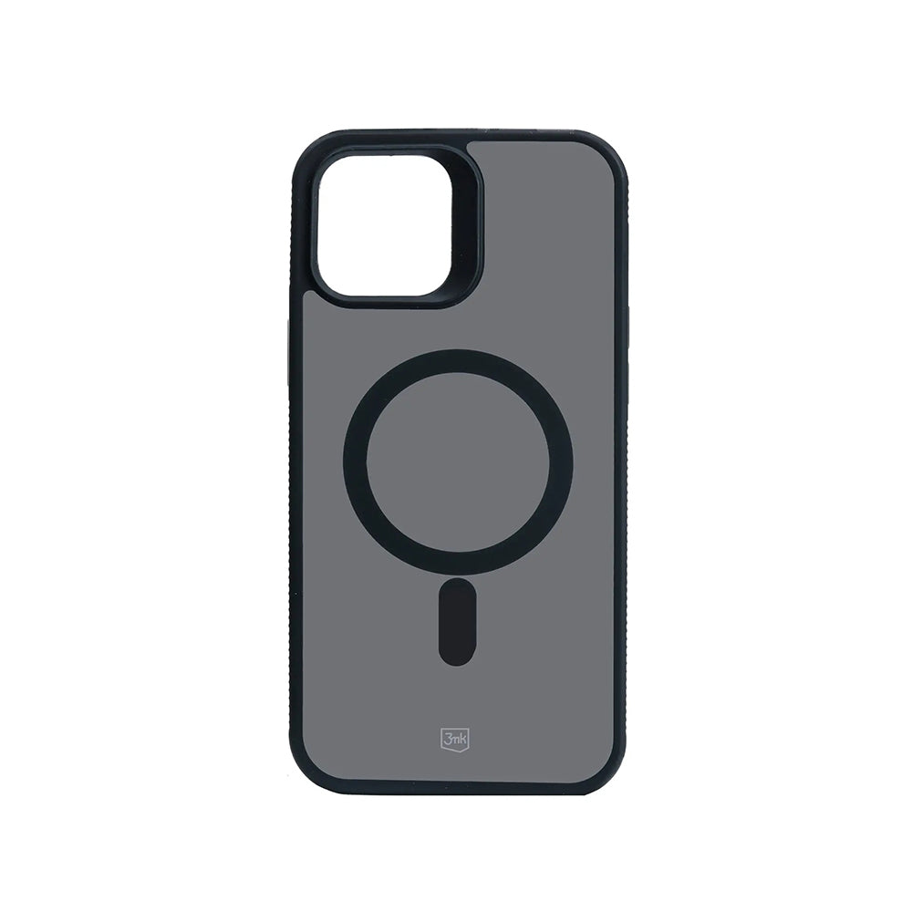 MagSafe-hoesje voor Apple iPhone 12 / 12 Pro, 3MK, Smoke MagCase, Zwart