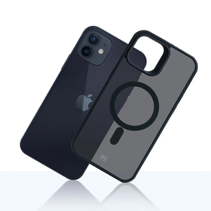 MagSafe-hoesje voor Apple iPhone 12 / 12 Pro, 3MK, Smoke MagCase, Zwart