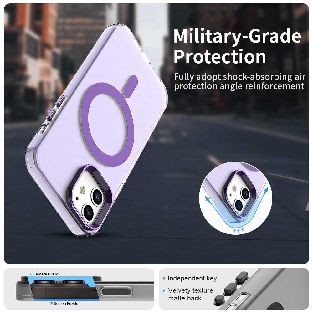 MagSafe-hoes voor Apple iPhone 12 / 12 Pro, Techsuit, CandyCase, Paars