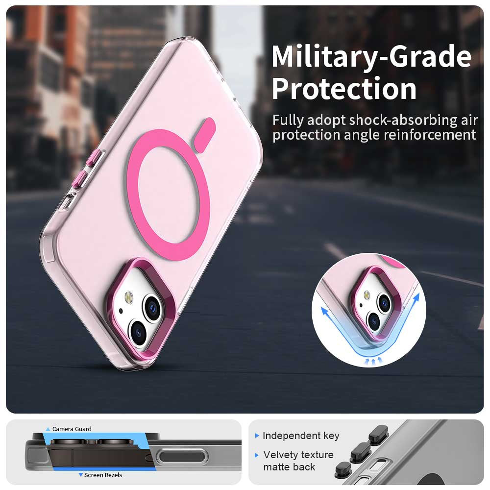 MagSafe Case for Apple iPhone 12 / 12 Pro, Techsuit, CandyCase, Pink