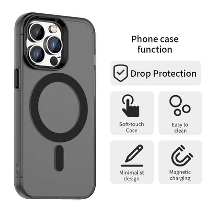 MagSafe-hoesje voor Apple iPhone 12 Pro Max, Techsuit, CandyCase, Zwart