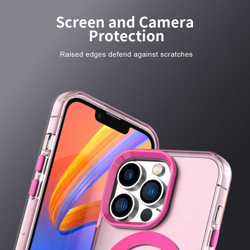 MagSafe-hoes voor Apple iPhone 12 Pro Max, Techsuit, CandyCase, Roze