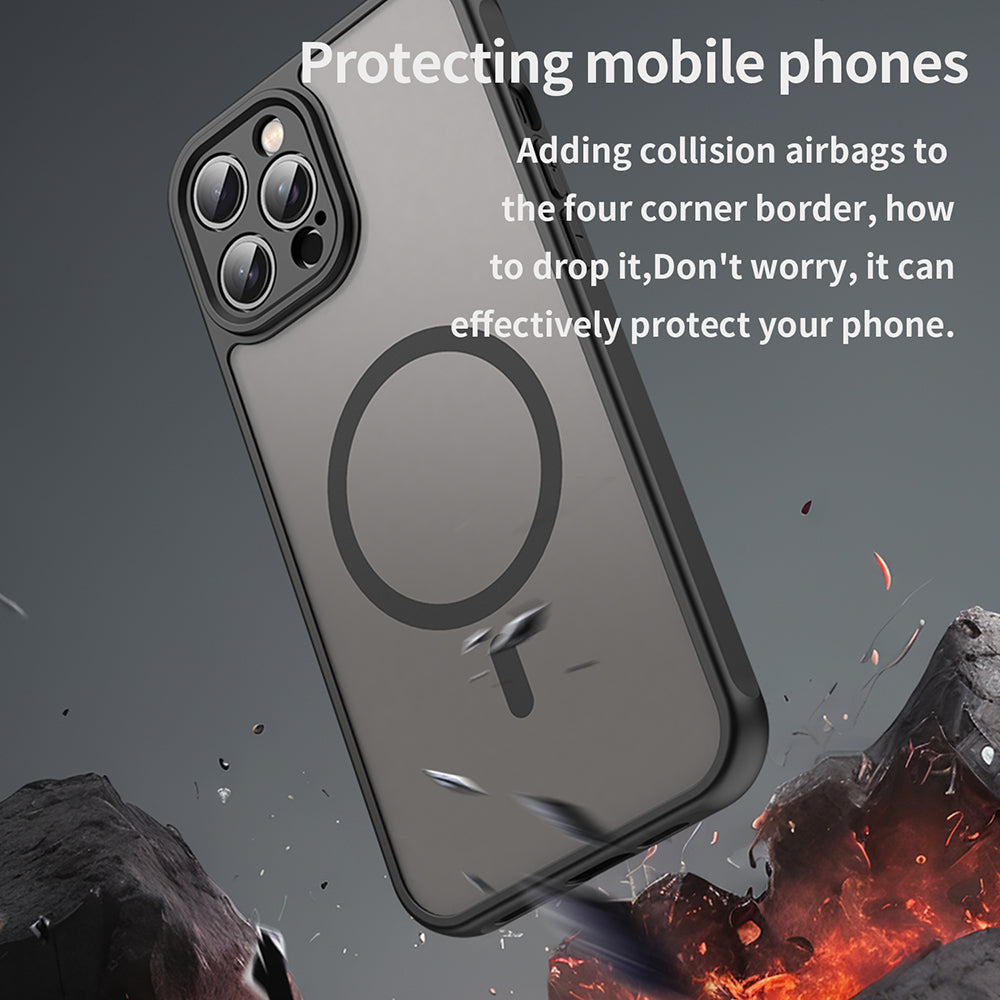 MagSafe-hoes voor Apple iPhone 12 Pro Max, Techsuit, HaloFrost II, Zwart