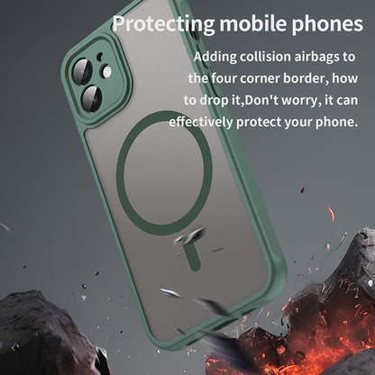 MagSafe-hoes voor Apple iPhone 12, Techsuit, HaloFrost II, Groen