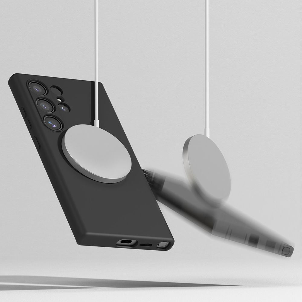 MagSafe Case for Apple iPhone 12, Techsuit, SoftFlex, Black