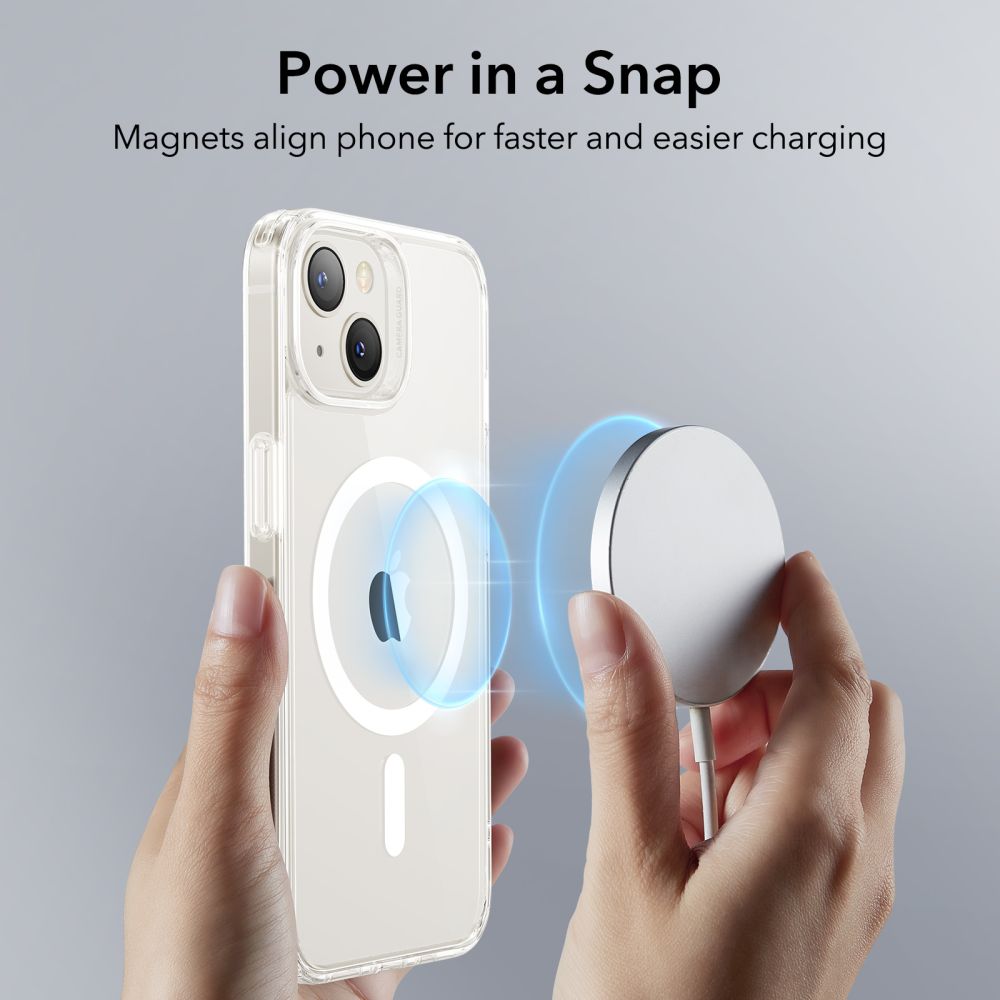 MagSafe-hoesje voor Apple iPhone 14 / 13, ESR, Classic Hybrid, Transparant