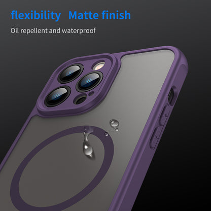 MagSafe-hoes voor Apple iPhone 13 Pro Max, Techsuit, HaloFrost II, Paars