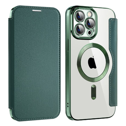 MagSafe-hoes voor Apple iPhone 13 Pro Max, Techsuit, SmartMag Book, Groen