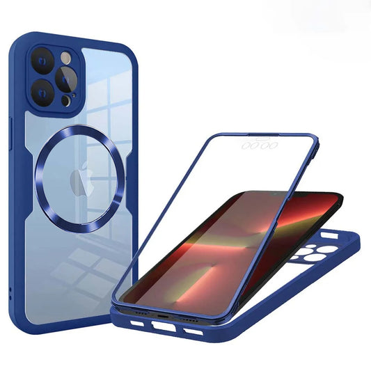MagSafe-hoesje voor Apple iPhone 13 Pro, Techsuit, ColorVerse 360, Blauw