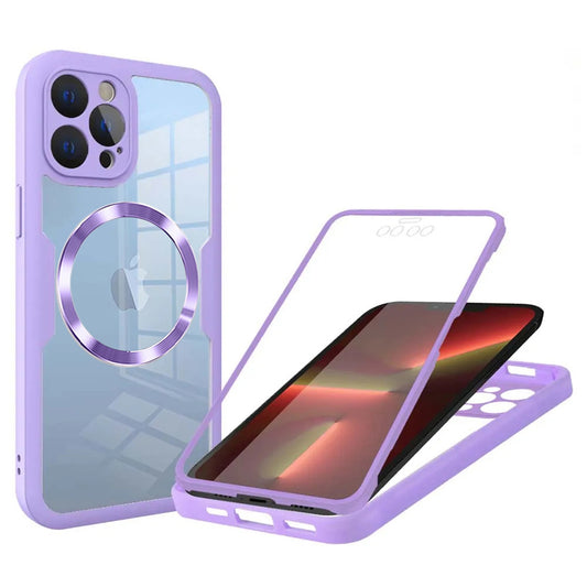 MagSafe-hoesje voor Apple iPhone 13 Pro, Techsuit, ColorVerse 360, Paars