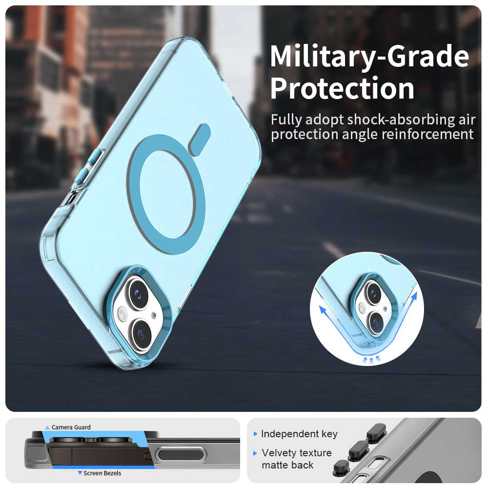 MagSafe-hoes voor Apple iPhone 13, Techsuit, CandyCase, Blauw