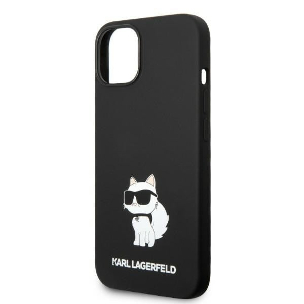 MagSafe hoesje voor Apple iPhone 14 Plus, Karl Lagerfeld, Silicone Choupette, Zwart