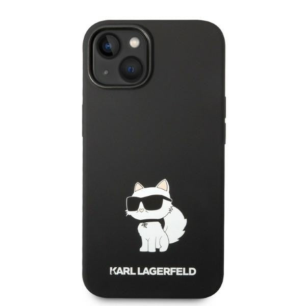 MagSafe hoesje voor Apple iPhone 14 Plus, Karl Lagerfeld, Silicone Choupette, Zwart