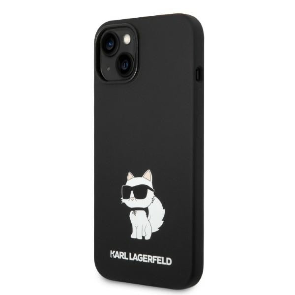 MagSafe hoesje voor Apple iPhone 14 Plus, Karl Lagerfeld, Silicone Choupette, Zwart