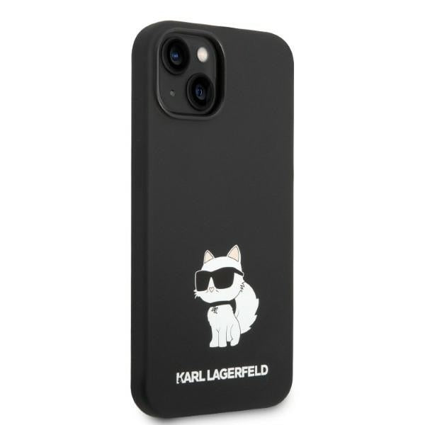 MagSafe hoesje voor Apple iPhone 14 Plus, Karl Lagerfeld, Silicone Choupette, Zwart