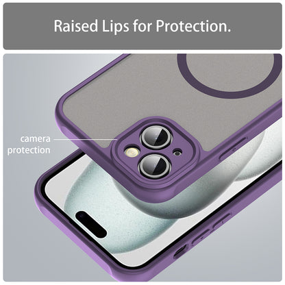 MagSafe Case for Apple iPhone 14 Plus, Techsuit, HaloFrost II, Purple