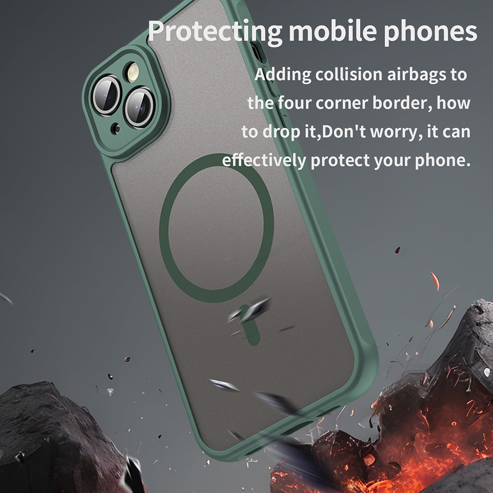 MagSafe-hoes voor Apple iPhone 14 Plus, Techsuit, HaloFrost II, Groen