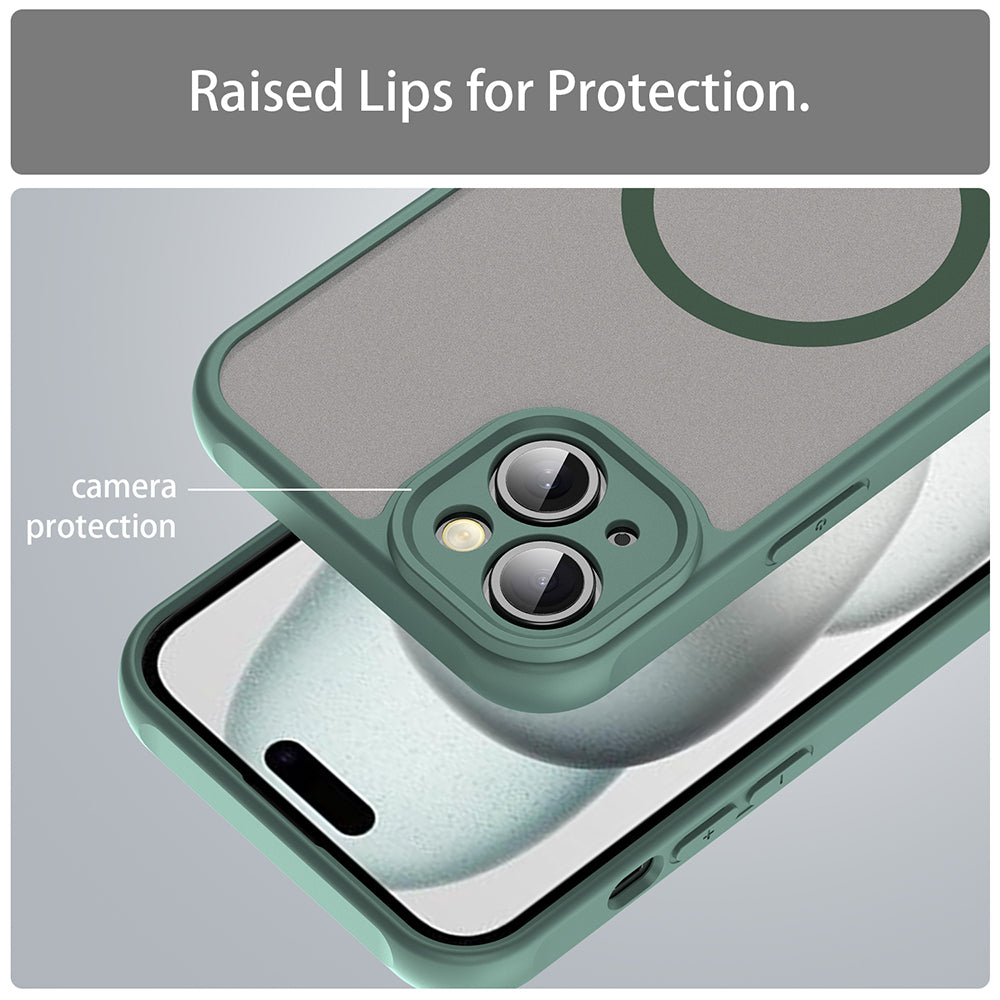 MagSafe-hoes voor Apple iPhone 14 Plus, Techsuit, HaloFrost II, Groen