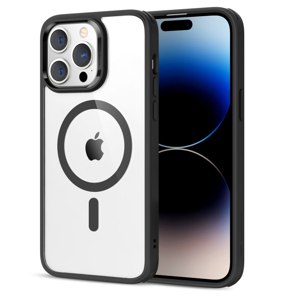 MagSafe-hoesje voor Apple iPhone 14 Pro, ESR, Classic Hybrid, Zwart Transparant