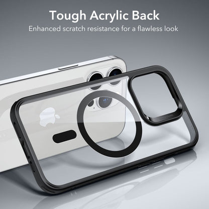 MagSafe-hoesje voor Apple iPhone 14 Pro, ESR, Classic Hybrid, Zwart Transparant