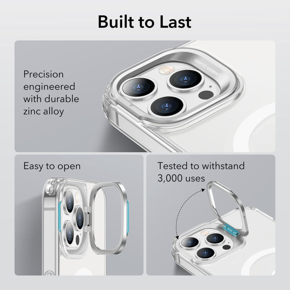 MagSafe hoesje voor Apple iPhone 14 Pro, ESR, Classic Kickstand, Transparant