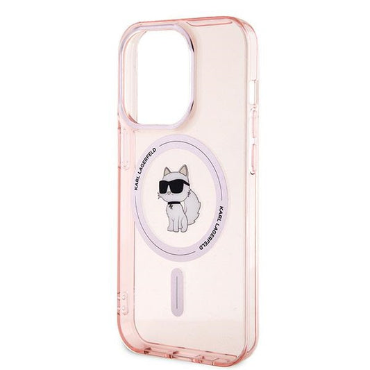MagSafe hoesje voor Apple iPhone 14 Pro, Karl Lagerfeld, IML Choupette, Roze