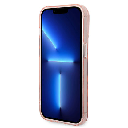 MagSafe hoes voor Apple iPhone 14 Pro, Karl Lagerfeld, Karl & Choupette Aluminium, Roze