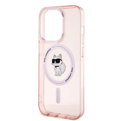 MagSafe hoesje voor Apple iPhone 14 Pro Max, Karl Lagerfeld, IML Choupette, Roze