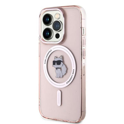 MagSafe hoesje voor Apple iPhone 14 Pro Max, Karl Lagerfeld, IML Choupette, Roze