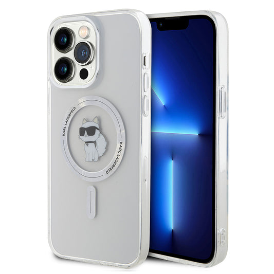 MagSafe hoesje voor Apple iPhone 14 Pro Max, Karl Lagerfeld, IML Choupette, Transparant