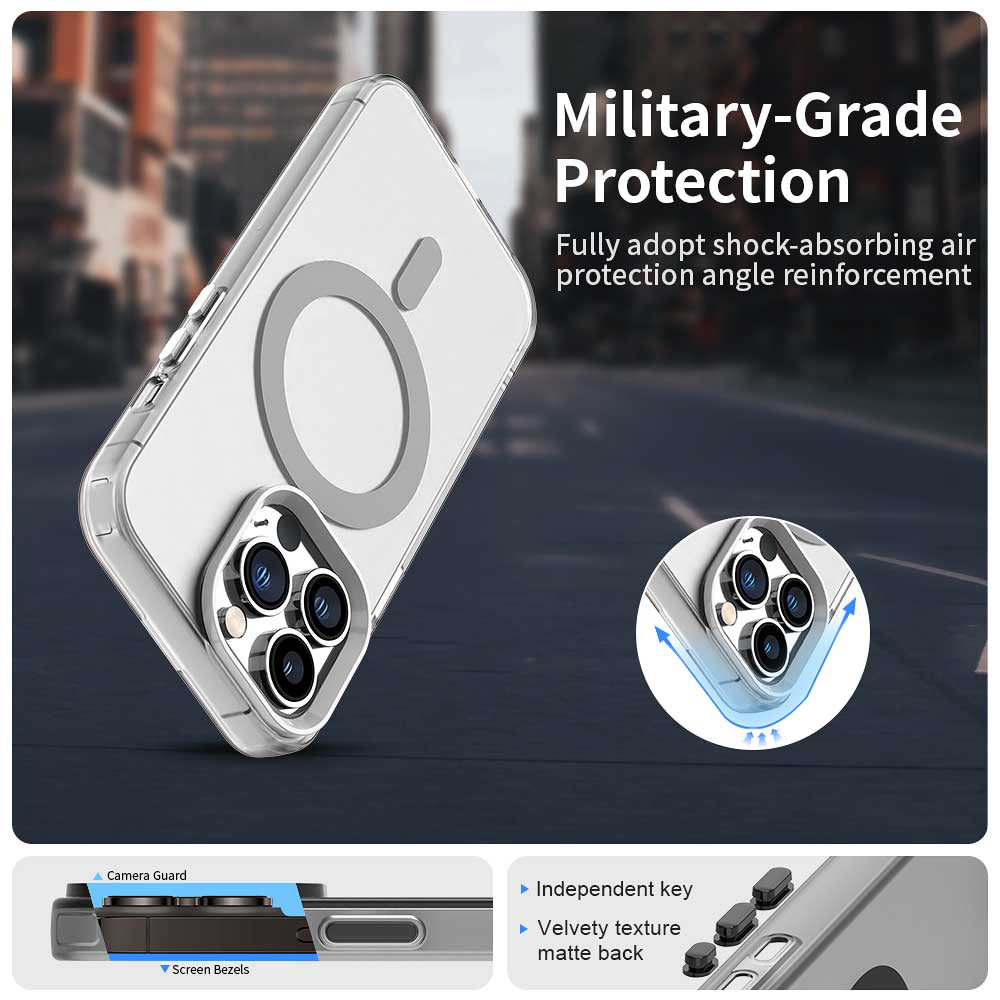 MagSafe-hoes voor Apple iPhone 14 Pro, Techsuit, CandyCase, Wit